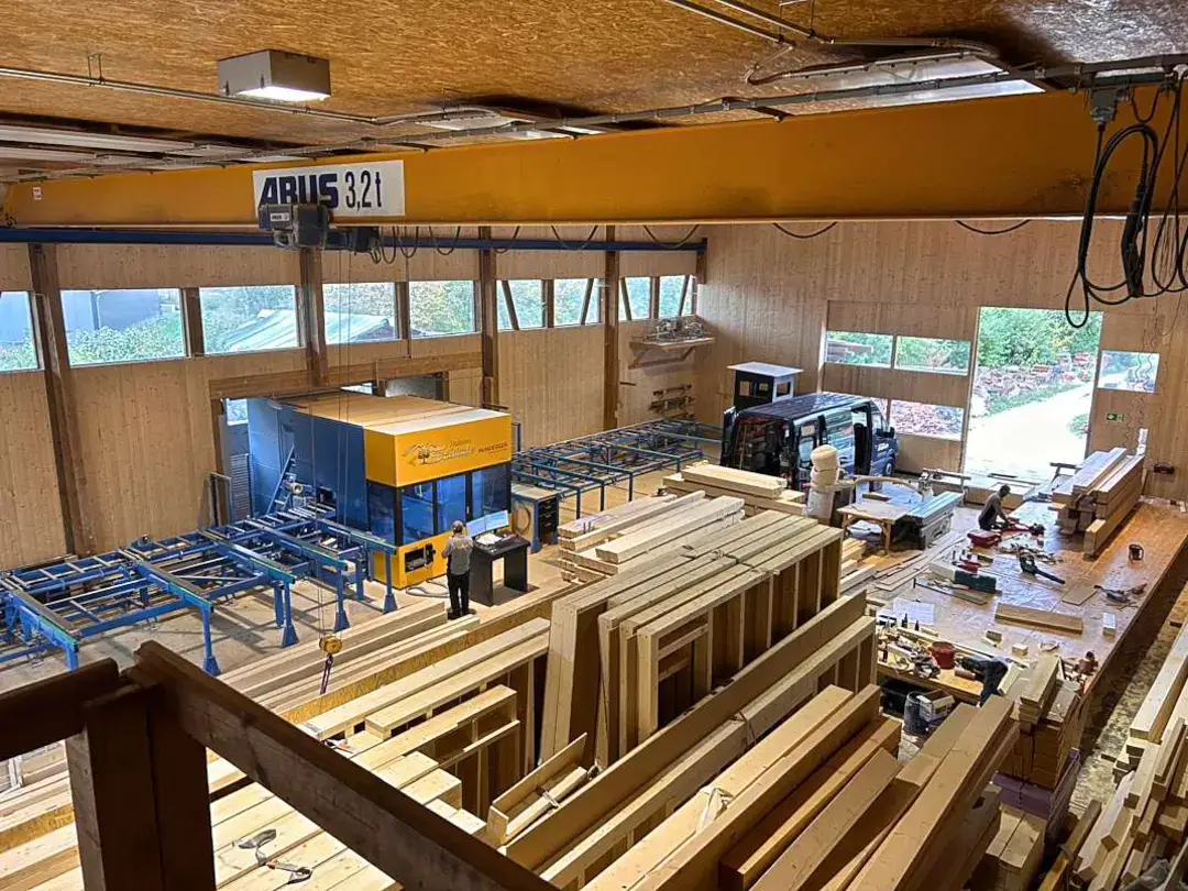 Abbundhalle energetisch modernisiert